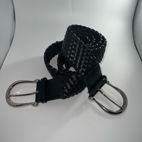 31. COPY - Michael Kors Braided Leather Belt - Picture 6 of 9